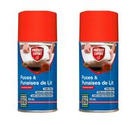 PROTECT EXPERT 2 Aérosols Anti Punaises De Lit & Anti Puces - Diffusion Auto - 100m3 - Efficace Face Aux Infestations PUPA150NX2