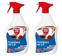 PROTECT EXPERT 2 Anti-Punaises de Lit & Acariens - Prêt à l'Emploi - 2x1L | Élimine Larves et Adultes - Efficacité Longue Durée - Matelas, Canapés, Draps - Ne Tache Pas - PUPAL1X2
