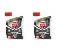 PROTECT EXPERT 2 Désherbants Concentrés Cours Allées - 2x700ml - 116m² | Effets Visibles En 3h - Puissant - Rapide - Jardin Extérieur Terrasses - Bidon Doseur - PROCOUR700X2