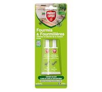 PROTECT EXPERT 2 Gels Anti-Fourmis & Fourmilières - Prêt-A-l'emploi - 2x15g | Utilisation Sécurisée - Intérieur & Abords De La Maison - A Base De Fleurs De Chrysanthème - FTUBNAT2N