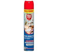 PROTECT EXPERT Aérosol Insectes Volants & Rampants - 750ml | Moustiques, Mites, Fourmis, Puces - Action Curative & Préventive - Foudroyant - VOLRAMP750N