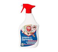 PROTECT EXPERT Anti-Insectes Volants & Rampants - Prêt à l'Emploi - 1L | Spray Prêt à l'Emploi - Moustiques, Mites, Fourmis, Puces - Intérieur & Extérieur - Action Immédiate - BARPAL1