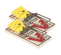 PROTECT EXPERT Lot De 2 Tapettes À Souris Préappâtées - Socle Bois Certifié FSC - Armement Facile - Réutilisable - Pas Besoin D'Appât SOUTAP2N