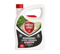 PROTECT EXPERT Pulvérisateur Désherbant - Prêt à l'Emploi - 2,5L - 25m² | Cours Allées Terrasses - Effets Visibles En 2h - Puissant Rapide Efficace - Jardin - PROCOURPAL25N