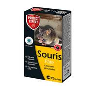 PROTECT EXPERT SOURIPAT120 Anti Souris | 12 Pates |Lieux Secs & Humides| 120g | Spécial Souris Résistantes | Efficacité Maximale | Une Ingestion Suffit, Fabriqué en France