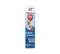PROTECT EXPERT Spray Aérosol Guêpes, Frelons & Frelons Asiatiques - 600 ml - Jet Longue Portée 6m - Efficace Sur Les Nids - Action Choc & Foudroyante - GUEP600N