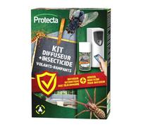 Protecta Insects – Kit diffuseur insecticide automatique programmable – Aérosol pyrèthre 250 ml