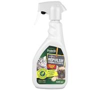 Protecta® - Spray Répulsif Chats et Chiens 500 ML - Efficacité Prouvée à 90% - Protection Jusqu’à 3 Mois - Tous Types de Surfaces - Usage Intérieur & Extérieur