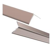 Protecteur De Bord D'Escalier, Protecteur De Nez De Marche | Auto-Adhésif, Bords Dentelés Antidérapants,Alliage Aluminium,Pour Escaliers En Marbre(Purple gold,90cm L 30mm*20mm)