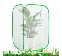 Protecteur de d'hiver : couverture pop-up pliable résistante au gel, serre avec fermeture éclair, barrière en tissu robuste, montage simple | pour légumes, fruits, arbuste