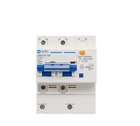 Protecteur de fuite triphasé AC400V, Protection contre les surcharges et les courts-circuits RCBO, interrupteur de disjoncteur 2P 80A 100A 125A, DZ47LE-125(125A)