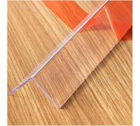 Protecteur de garniture bord nez marche, protection d'angle mural en plastique transparent avec bandes, bande imperméable auto-adhésive(1.57'' W x 39''L)