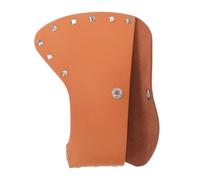 Protecteur de Hache en Cuir Orange 1 Pièce pour Axe | Housse D'extérieur, Usage Camping, Boîtier Décoratif et Protecteur, Format Portable
