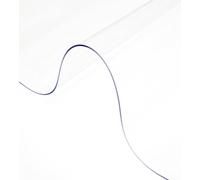 Protecteur de nappe en PVC Housse de table 117 x 244 cm Sous-main rectangulaire Crystal