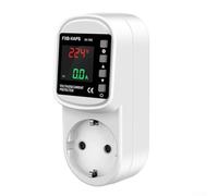 Protecteur de pour prise Double pour affichage Voltage Ampérage Réel | Triple protection /sous-tension et surcharge, coupe auto, pour sauvegarde appareils sensibles
