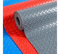 Protecteur De Sol for Chaise Roulante, Tapis De Sol en Plaque | De Diamant, Résistant À L'eau Et Aux Taches, For Sous La Voiture, Camping-car, Salle De Sport(Grey,1.5x3m/4.9x9.8ft)