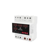 Protecteur de surtension 63A 100A, 3 phases 3P + N, commutateur de transfert automatique ATS, sélecteur de Phase, puissance ininterrompue, surintensité(4 Displays,100A)