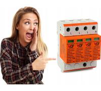 Protecteur de surtension B+C - 4P - 275V AC - Protection efficace - Indicateur visuel