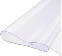 Protecteur de table en PVC Protecteur de bureau en plastique transparent 40 x 80 pouces, épaisseur 2,0 mm