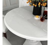vidaXL Protecteur de table transparent Ø 80 cm 2 mm PVC