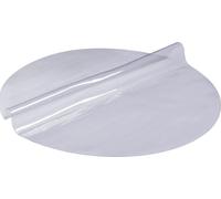 Protecteur de table transparent, nappe ronde de 48 pouces/1230 mm, nappe en plastique PVC de 1,5 mm d'épaisseur, protecteur de bureau imperméable pour bureau, table basse, table de salle à manger