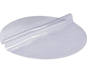 Protecteur de table transparent, nappe ronde de 48 pouces/1230 mm, nappe en plastique PVC de 1,5 mm d'épaisseur, protecteur de bureau imperméable pour bureau, table basse, table de salle à manger