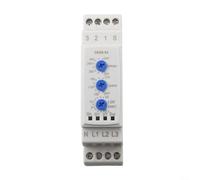 Protecteur de Tension Triphasé 220V Rail DIN Surcharge | Protection triphasée, /sous-tension, de phase, coque ignifuge, haute résistance thermique