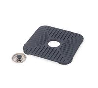 SINKSHIELD Tapis Fond d´évier avec bouchon de vidange - petit modèle Joseph Joseph GRIS