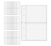 Protecteurs de page transparents - Couvertures de feuilles de classeur M5 à 5 anneaux | Pochettes autocollantes pour artistes, croquis, étudiants, enseignants, bureau, personnel administratif, école
