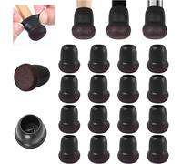 Protecteurs De Pieds De Chaise, 16 Petits Protecteurs De Sol En Silicone Noir, 14 19mm De Diamètre Pour Usage Interne, Avec Enveloppe En Feutre, Capuchons De Pieds De Chaise En Caoutchouc Pour Recouvr
