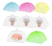 Protection anti-mouches, housse pliable en 8 parties pour aliments, housse pour tente et fruits, housse pour gâteaux, protection anti-mouches pour aliments, barbecues, fêtes, camping, pique-niques, te