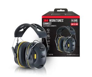 Protection auditive 3M WorkTunes Connect Wireless avec serre-tête Bluetooth Technology, noir, 94-110 dB, SNR 33 dB, 90570E-1 x1 morceau