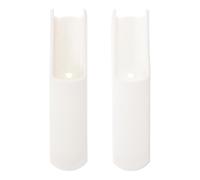 Protection Bébé Chaise Haute Pieds Rallongés Antidérapants | 1 Paire, Plastique Blanc, Installation Facile, Amovible, Protection Anti-basculement et Rayures, pour Repas