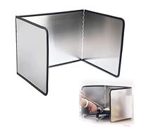 Protection contre les éclaboussures de cuisinière Pare-éclaboussures pliable en acier inoxydable sur 3/4 côtés, plusieurs tailles(3 sides 45x45x45cm)
