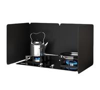Protection contre les éclaboussures de cuisinière Protection anti-éclaboussures for cuisinière en acier inoxydable noir, plusieurs tailles(4 sides 90x45x60cm)