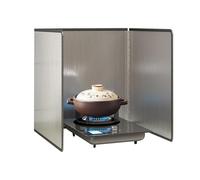 Protection contre les éclaboussures en acier inoxydable | Argent plusieurs tailles for cuisinière, grillades et utilisation en extérieur.(40x40x40cm)