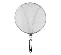 Protection contre les éclaboussures en acier inoxydable, protection contre les éclaboussures en maille fine, 29 cm, protection contre les éclaboussures de graisse et d'huile, avec poignée résistante à