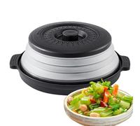 Protection contre les éclaboussures pour micro-ondes : couvercle alimentaire pour micro-ondes, plat pliable pour micro-ondes et couvercle pour four avec base | Protection contre les éclaboussures
