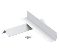 Protection d'angle pour murs extérieurs - Profil d'angle pour façade/revêtement en vinyle - Alliage d'aluminium, résistant à la rouille, protection contre les coupe-bordures et les tondeuses, peintura