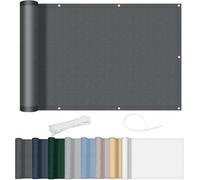 Protection de balcon 80 x 800 cm - Bâche imperméable pour balcon - Store de protection d'intérieur - Bordure de balcon bien visible - Protection contre les regards indiscrets, le vent et les UV - Pour