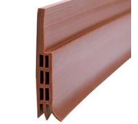 Protection de bas de porte en TPE 100 cm pour butée de courant d'air et blocage du vent sur portes résidentielles commerciales (marron)