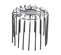 Protection de canalisation de grenier en acier inoxydable - Amortisseur de feuilles - Anti-blocage - Pour gouttière - Capuchons de tuyau de pluie - Couvercle de drainage pour balcon extérieur
