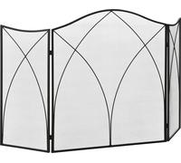 Protection de cheminée - Grille de protection pour cheminée - Pliable - 3 panneaux - 126 x 2 x 76 cm - Non électrique