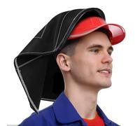 Protection de Cou pour Soudeur, Extension Arrière de Casque, Tissu Noir | Compatible Plupart des Casques de Soudage, Protège la Nuque des Projections, 103g