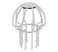 Protection de gouttière en acier inoxydable 304, anti-blocage, bouchon de canalisation, protection ronde pour obstruction extérieure, feuilles et débris (50 mm)