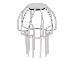 Protection de gouttière en acier inoxydable 304, anti-blocage, bouchon de canalisation, protection ronde pour obstruction extérieure, feuilles et débris (50 mm)