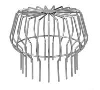 Protection de gouttière en acier inoxydable - Carré pour drainage de toit extérieur - Protection anti-blocage - Filtre à feuilles - Protection contre la mousse - 160 mm