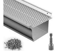 Protection de gouttière, largeur 12,7 cm, longueur 32,9 m, couverture en filet, protection contre les feuilles mortes