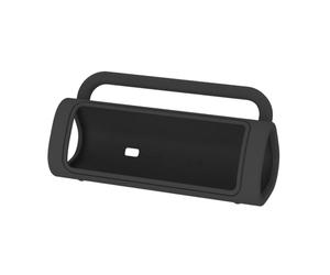Protection de haut-parleur facile à saisir, peau en silicone à enfiler, configuration de bureau, emballage de voyage, housse de transport avec accès découpé, utilisation quotidienne, manchon de étui