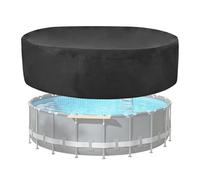 Protection de Piscine Ronde - Anti Évaporation Barrière Humidité, 470g 770g Conception Légère, Bouclier Climatique Toutes Saisons Anti UV, Toile Gonflable Antipoussière pour Pelouse